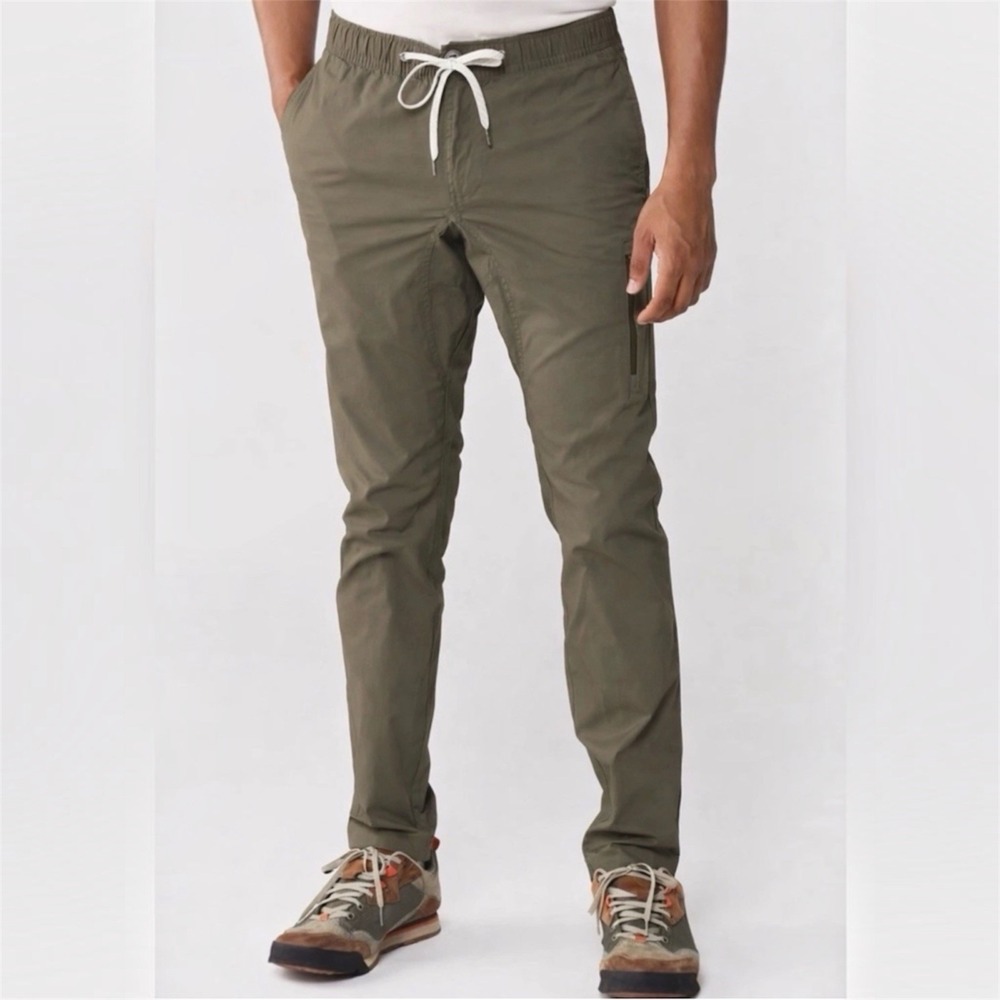 Vuori Ripstop Pant Organic Cotton Blend Oregano Green‎ Men's Small